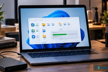 Qué copiar antes de reinstalar Windows: una lista práctica para no perder nada — imagen editorial destacada de Myblogsoft.